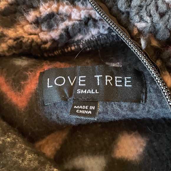 Fleece quarter zip pullover Navajo pattern S - Picture 2 of 3